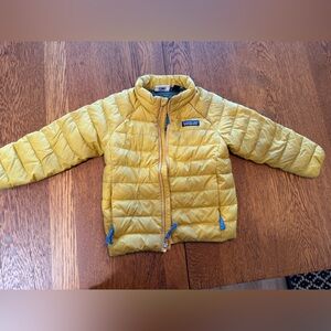 Patagonia Kids Cabin Yellow Down Sweater  Puffer Jacket